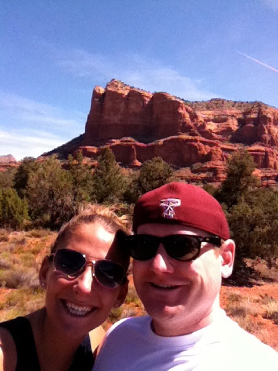 Kyle and Kate on their Arizona road trip