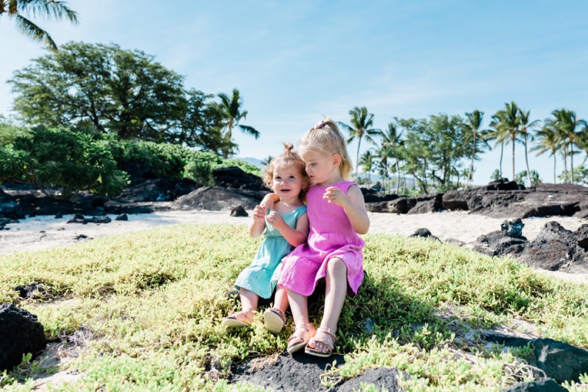 Makena and Morgan on the Big Island